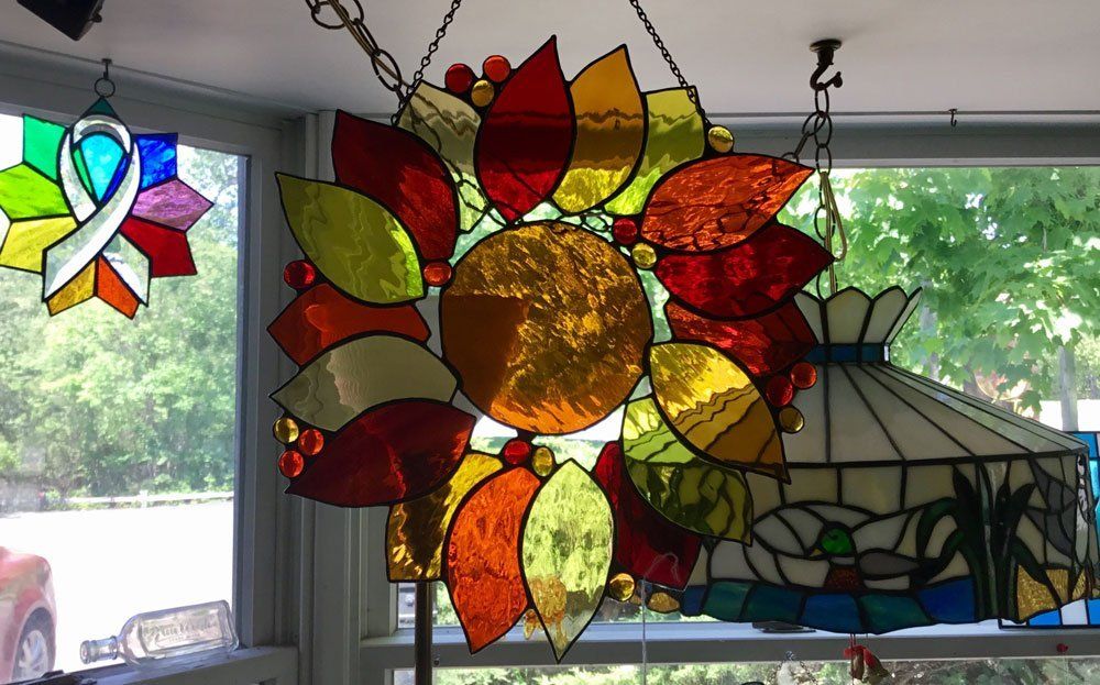 Stained glass sample work