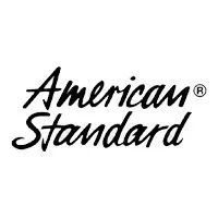 It is a black and white logo for american standard.