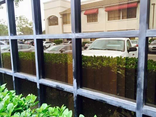 Window glass cleaning