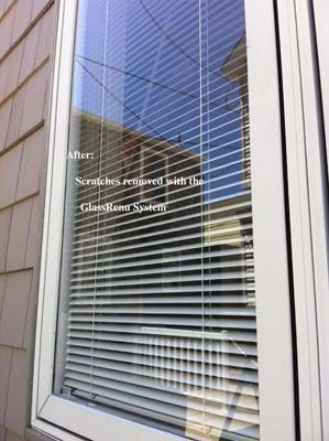 Glass scratches removal
