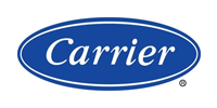 A blue carrier logo on a white background.