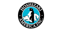 The logo for hoshizaki america ing shows a penguin and a polar bear.