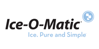 The logo for ice-o-matic ice . pure and simple.