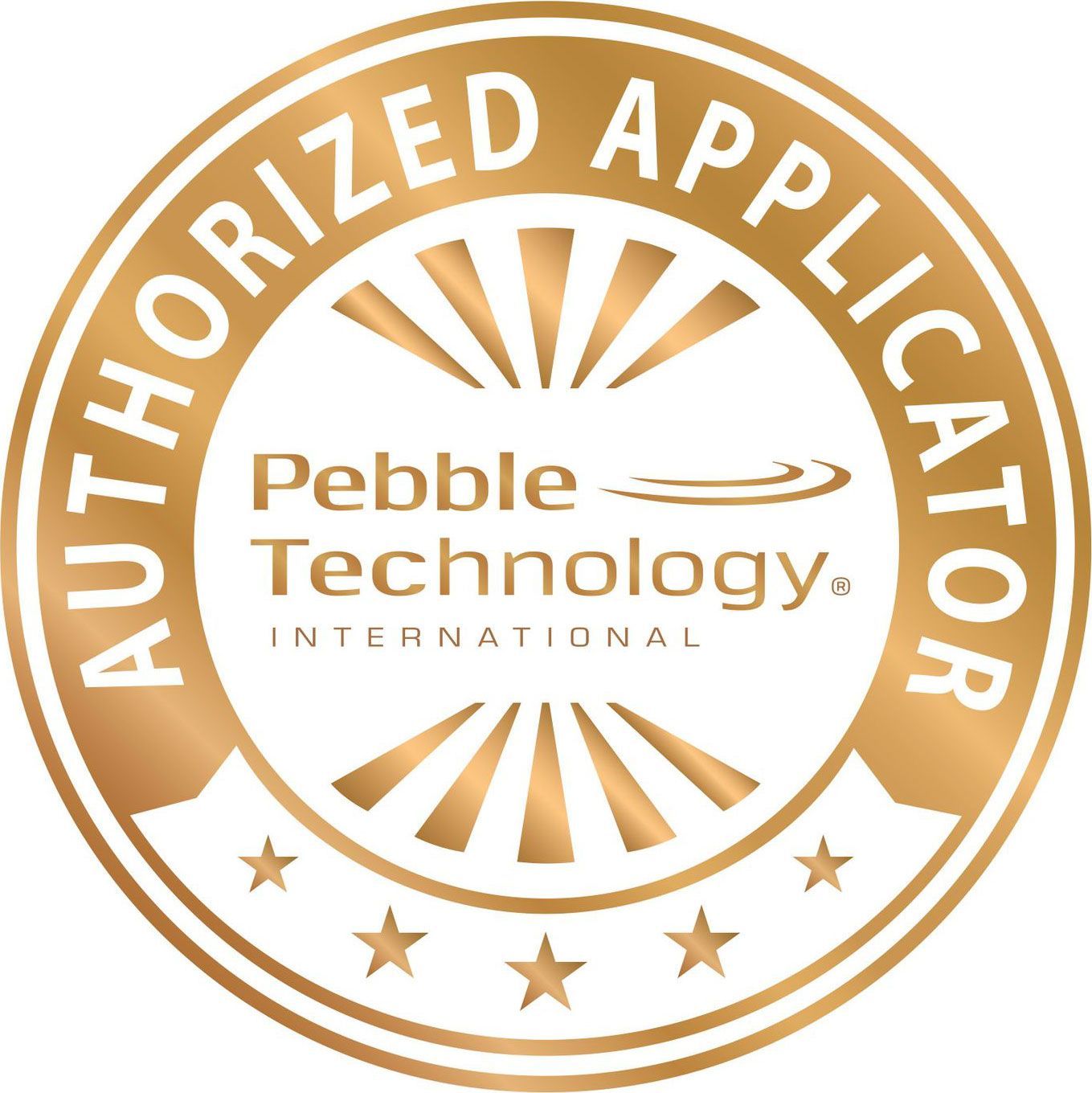 Pebble Technology International Authorized Applicator logo