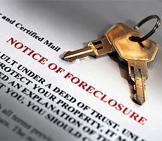 Notice of foreclosure document