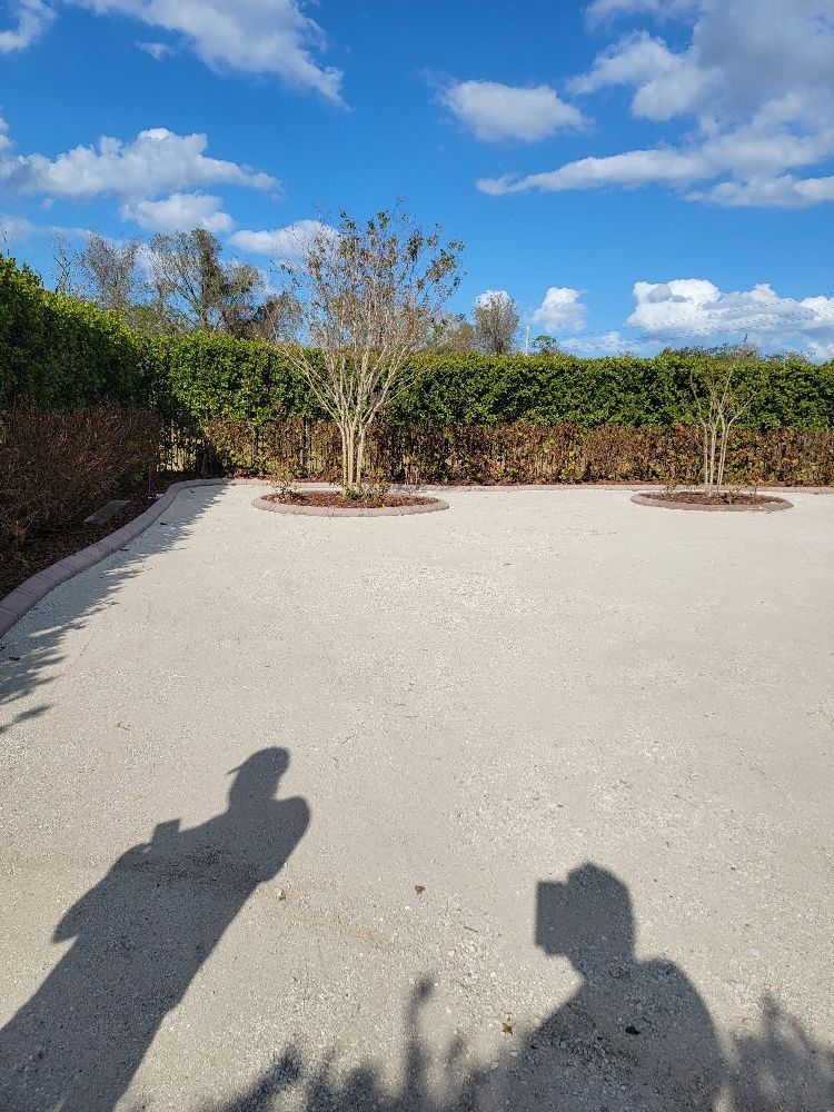 Land and man's shadow