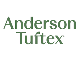 Anderson Tuftex logo in green on white background.