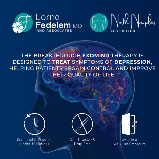An advertisement for lorna fedelem md in naples florida