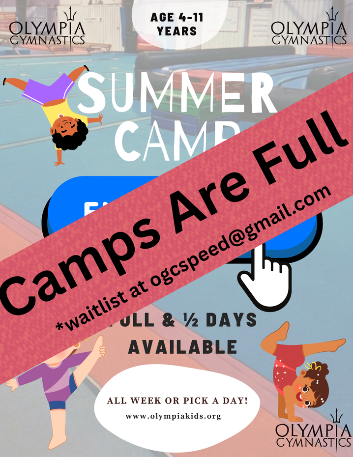 Colorful summer programs flyer with sun, rainbow, palm tree, and dates May 25–August 22, closed May 18–24