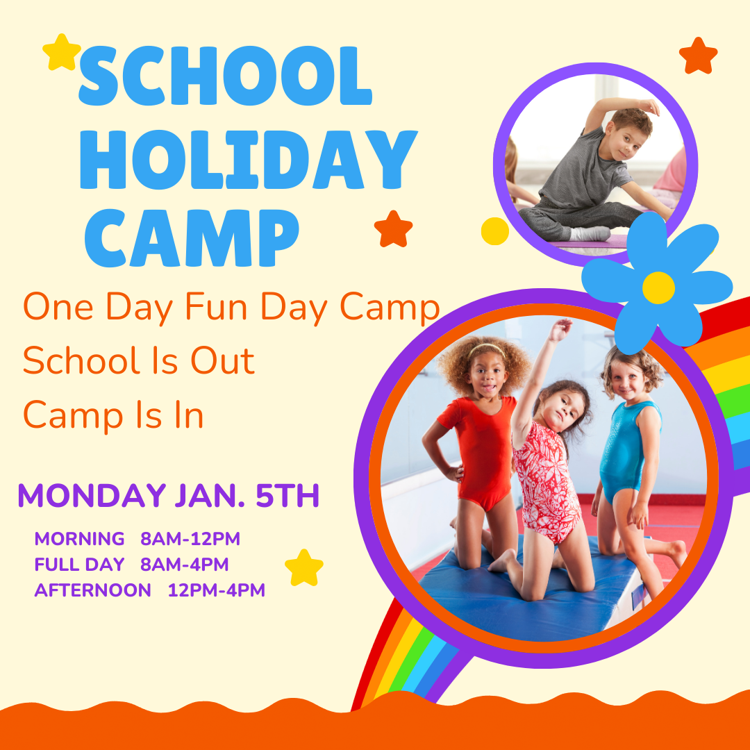 Poster: Open gym times with text