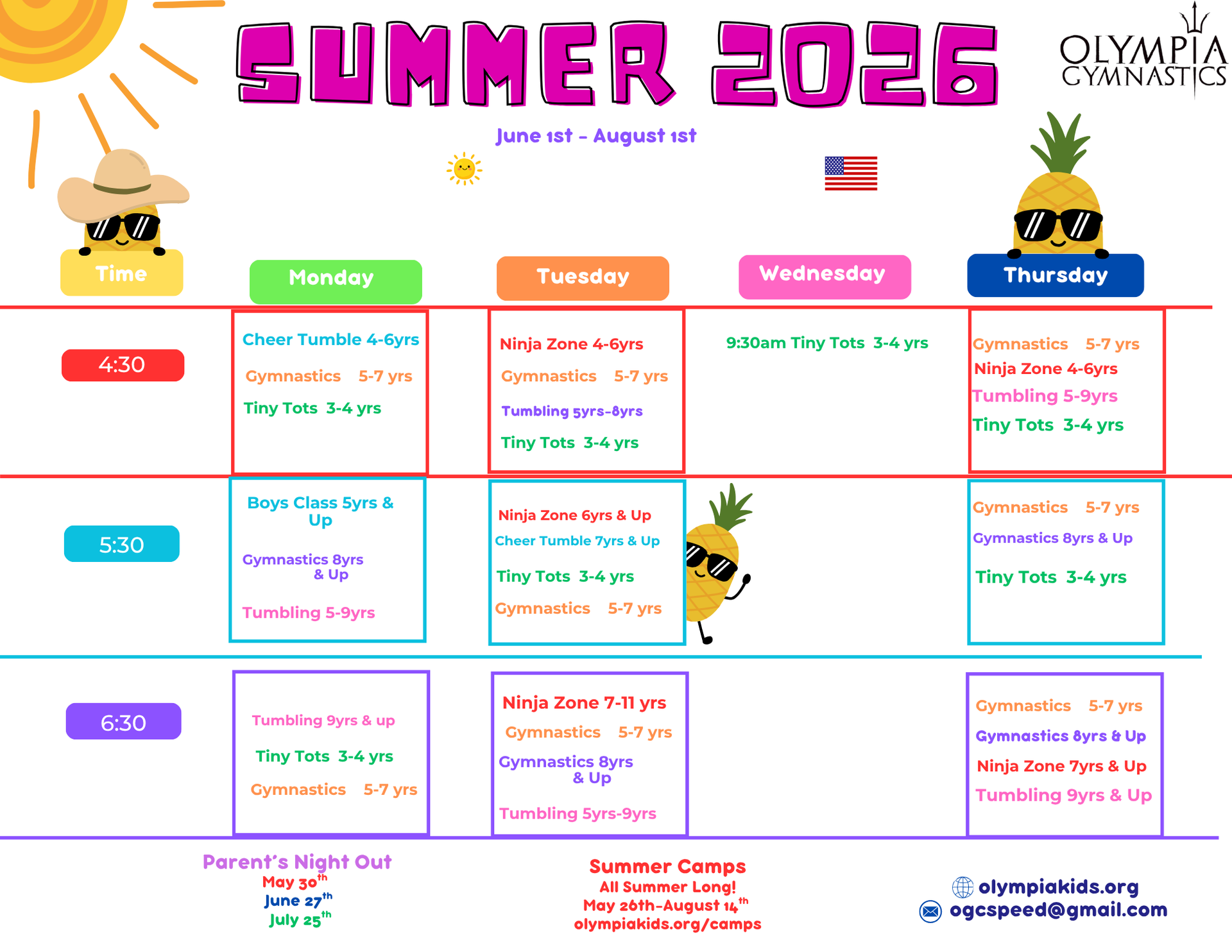Click the pic to Enroll Now! gymnastics