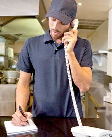 Man taking an order