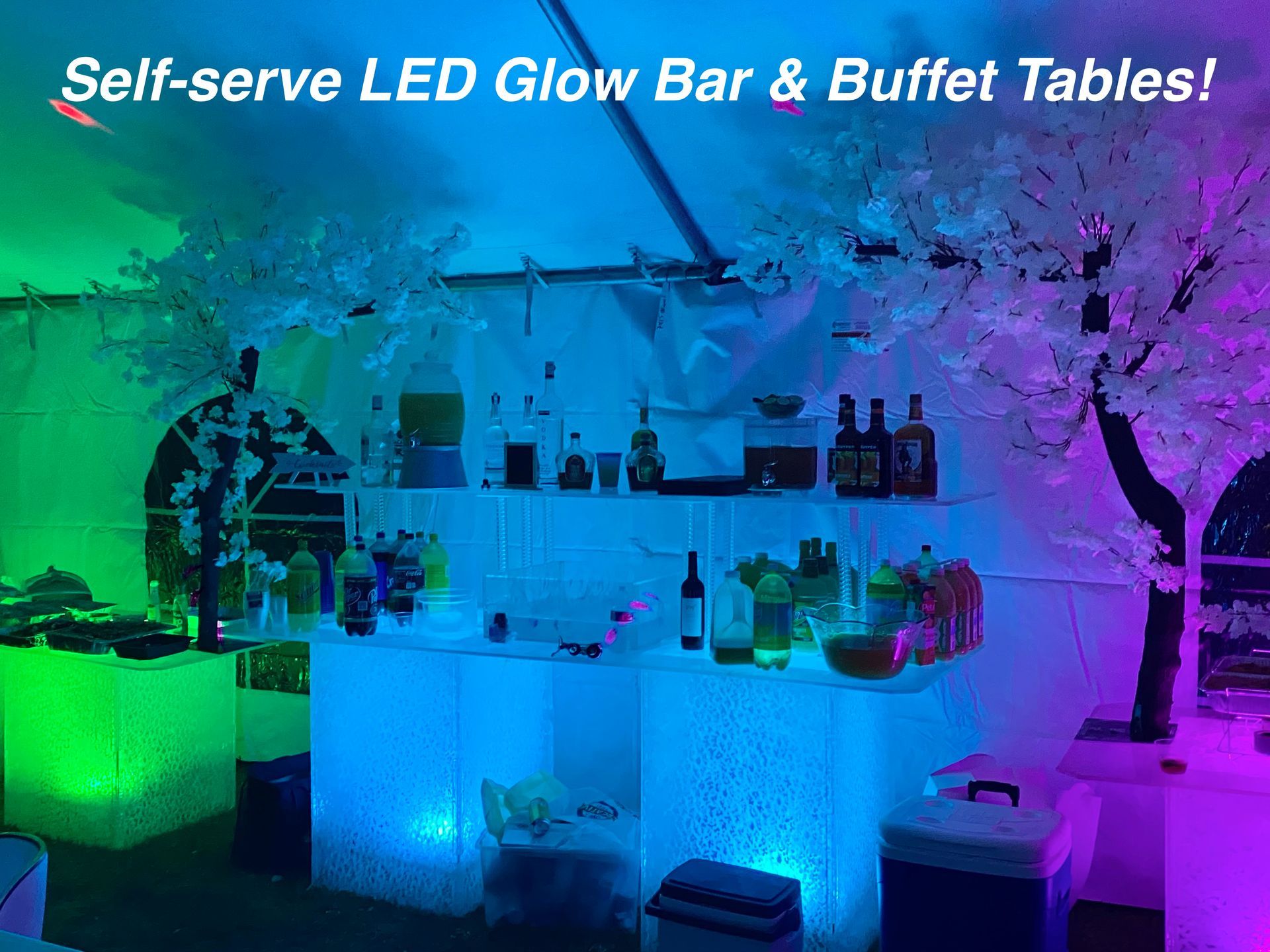 Ice Like Light Up Glow LED Bar Rental & Party Decorator