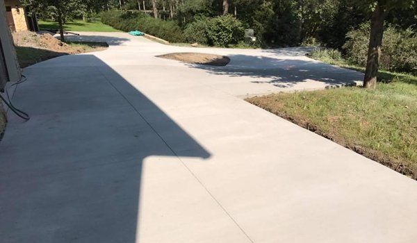 Concrete walkway