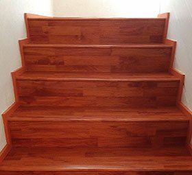 Hardwood steps