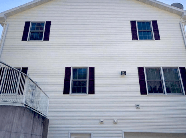 Clean siding