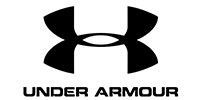 Under Armour logo: black stylized UA emblem above the brand name on a white background