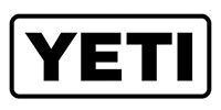 Black YETI logo in bold letters inside a rounded rectangle border.