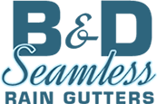 B & D Seamless Rain Gutters - Logo