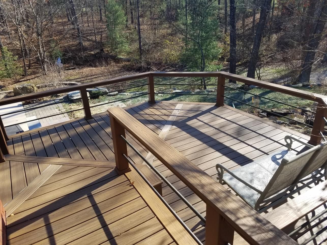 wooden decks and railings