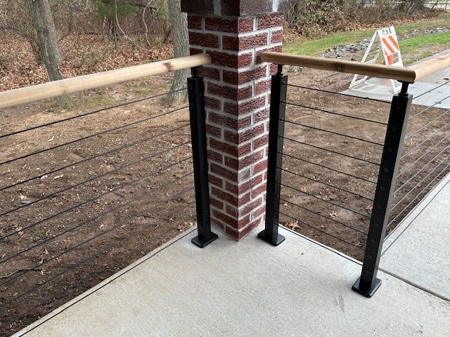 railing system installed