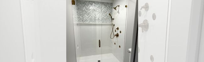 Beautifully remodeled shower area