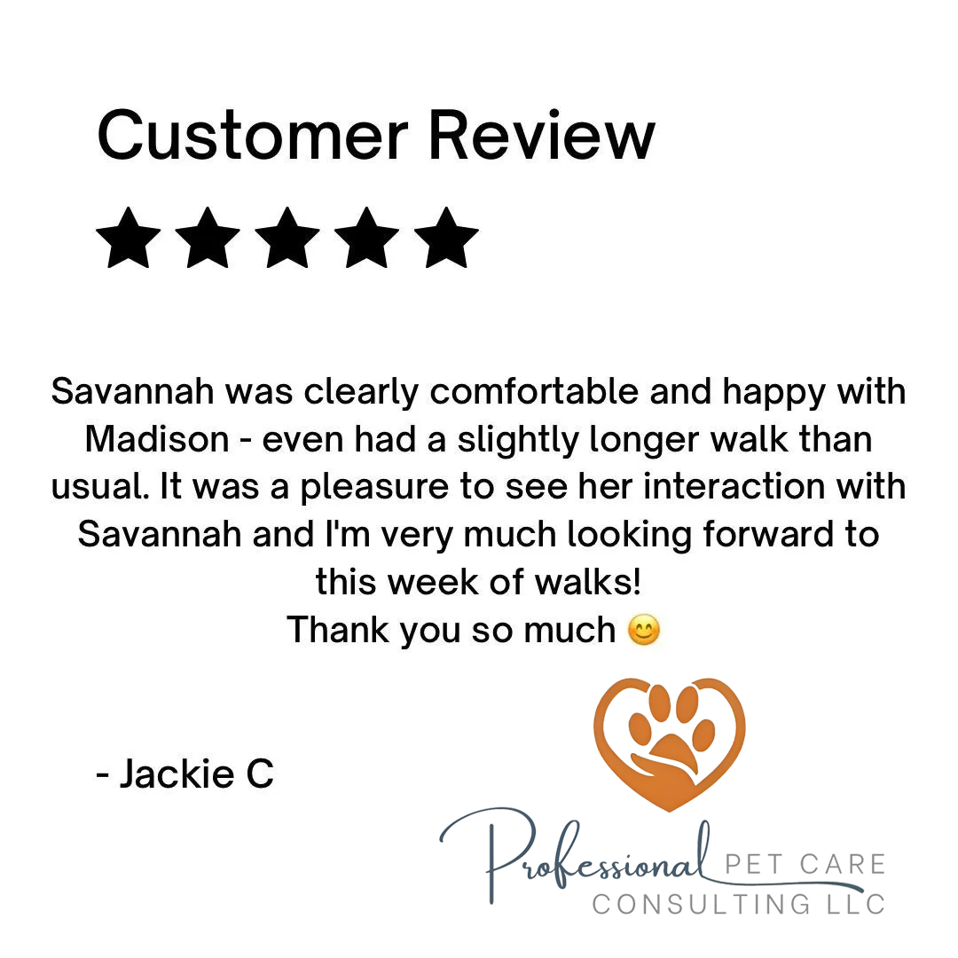 5 star customer review from Jackie C