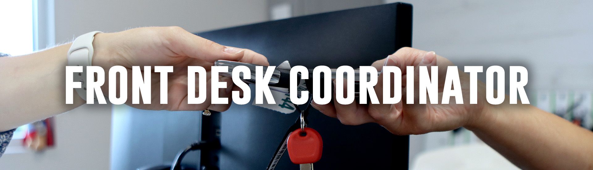 Vinyl cutter cutting blue letters on a white roll of material.