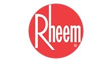 Rheem logo: White 