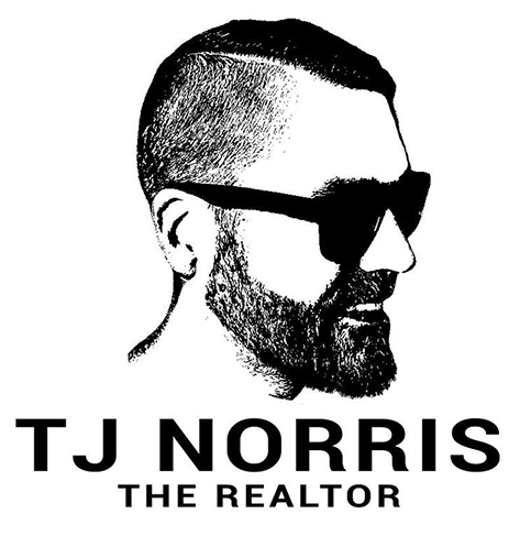 A black and white logo featuring a stylized profile illustration of a bearded person wearing sunglasses above text.