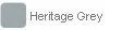 Heritage Grey label on a light grey background