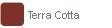 Terra cotta color swatch labeled “Terra Cotta”