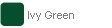 Dark green color swatch labeled “Ivy Green”