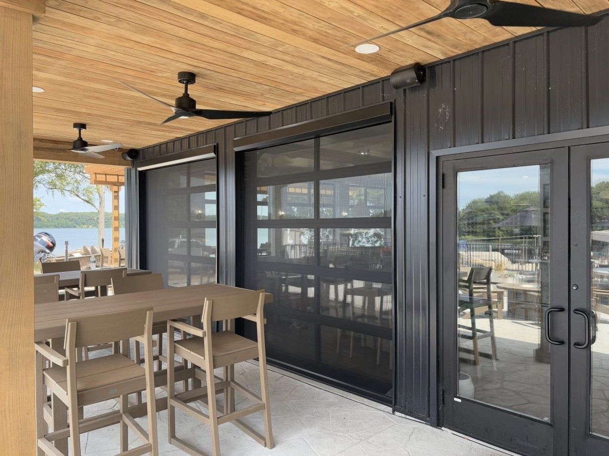 outdoor patio with phantom screen