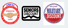 ampac logo and seniors discount