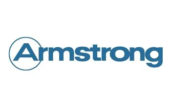 Armstrong logo: Blue text