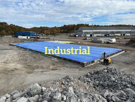 Industrial Concrete, foundation, water management, drain