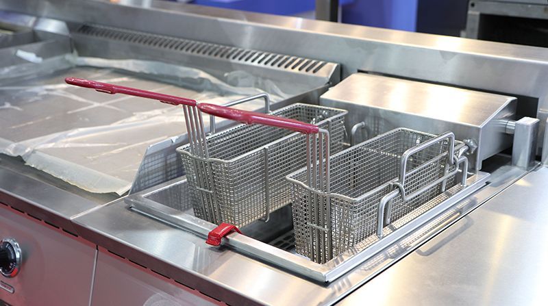 Fryer in kitchen restaurant