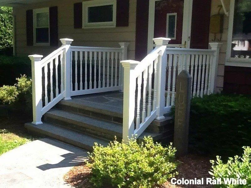 Colonial rail white