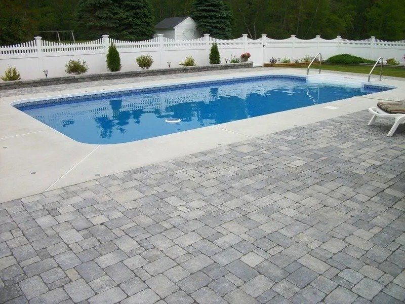 Pool side lounge area