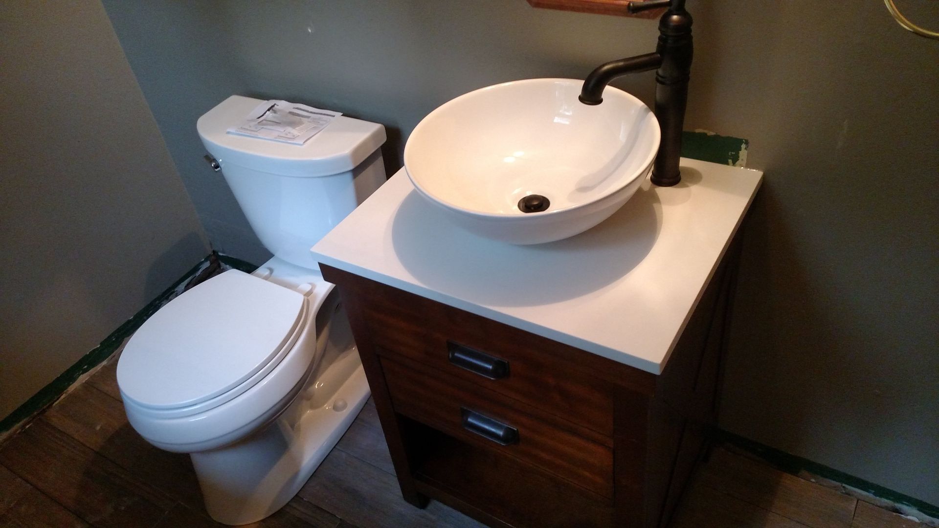 Bathroom Sink and Toilet