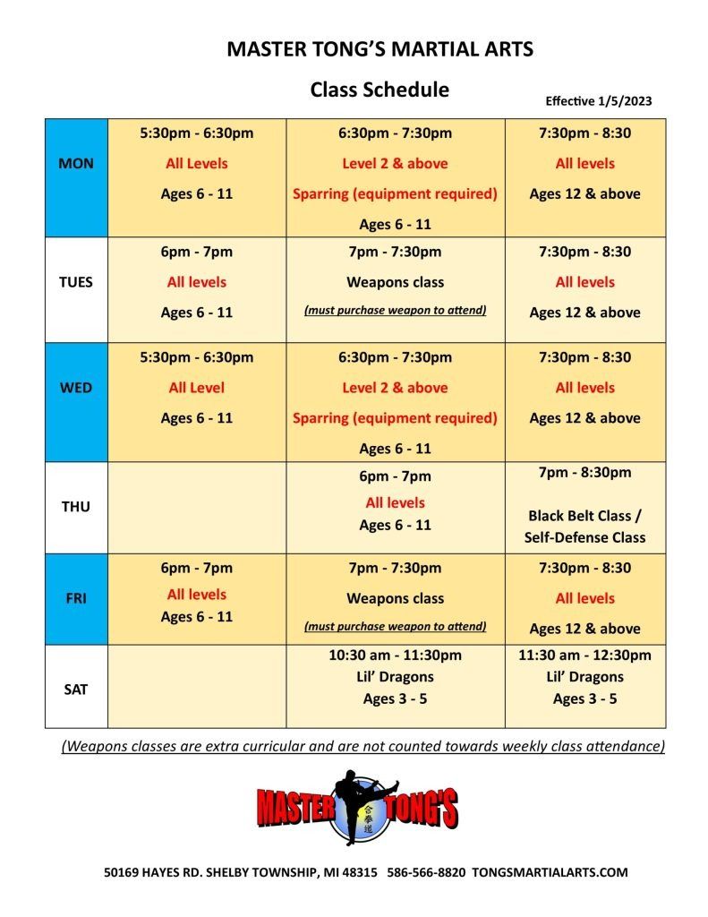 Master Tong's Martial Arts