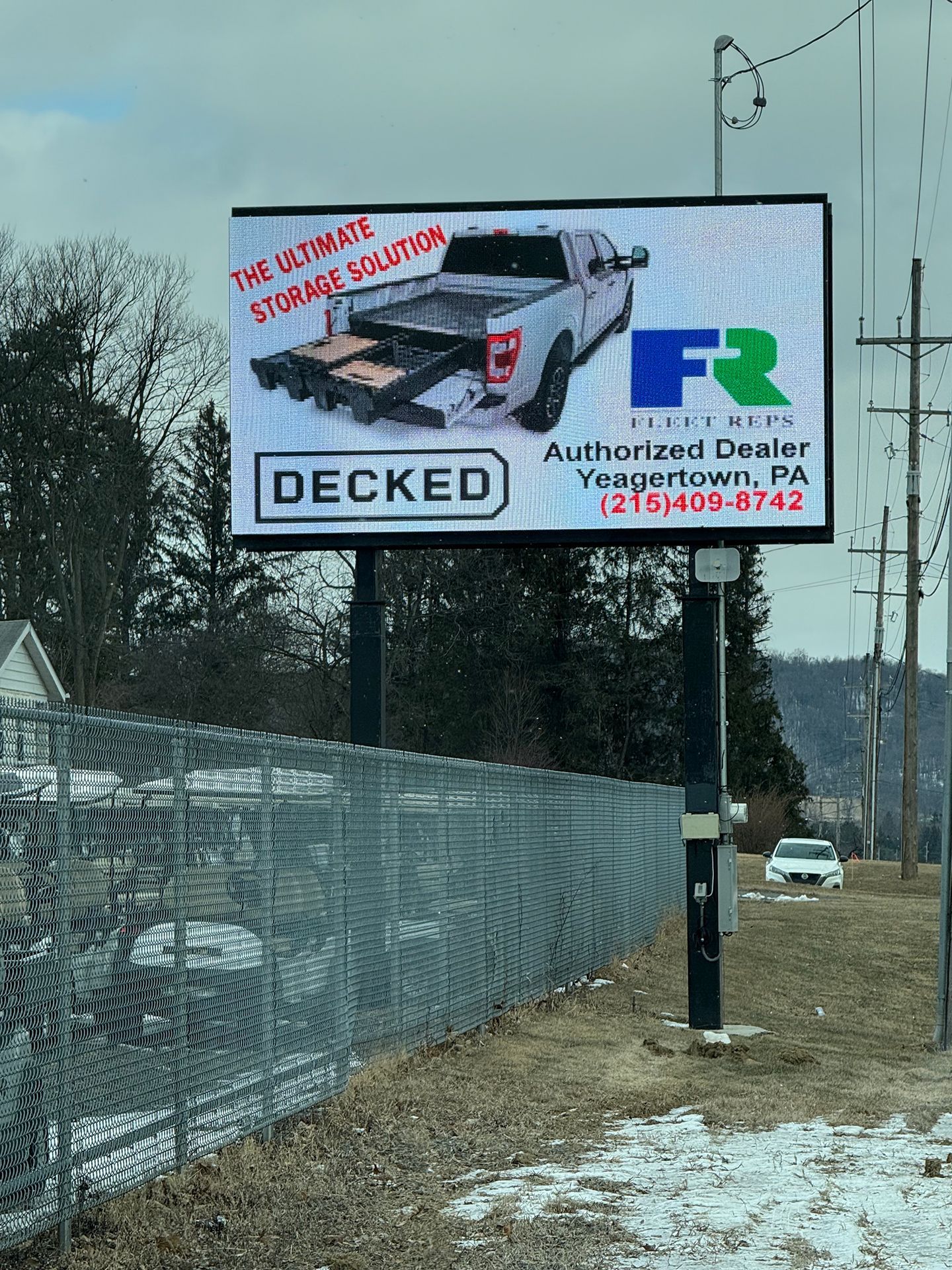 Decked authorized dealer LED sign