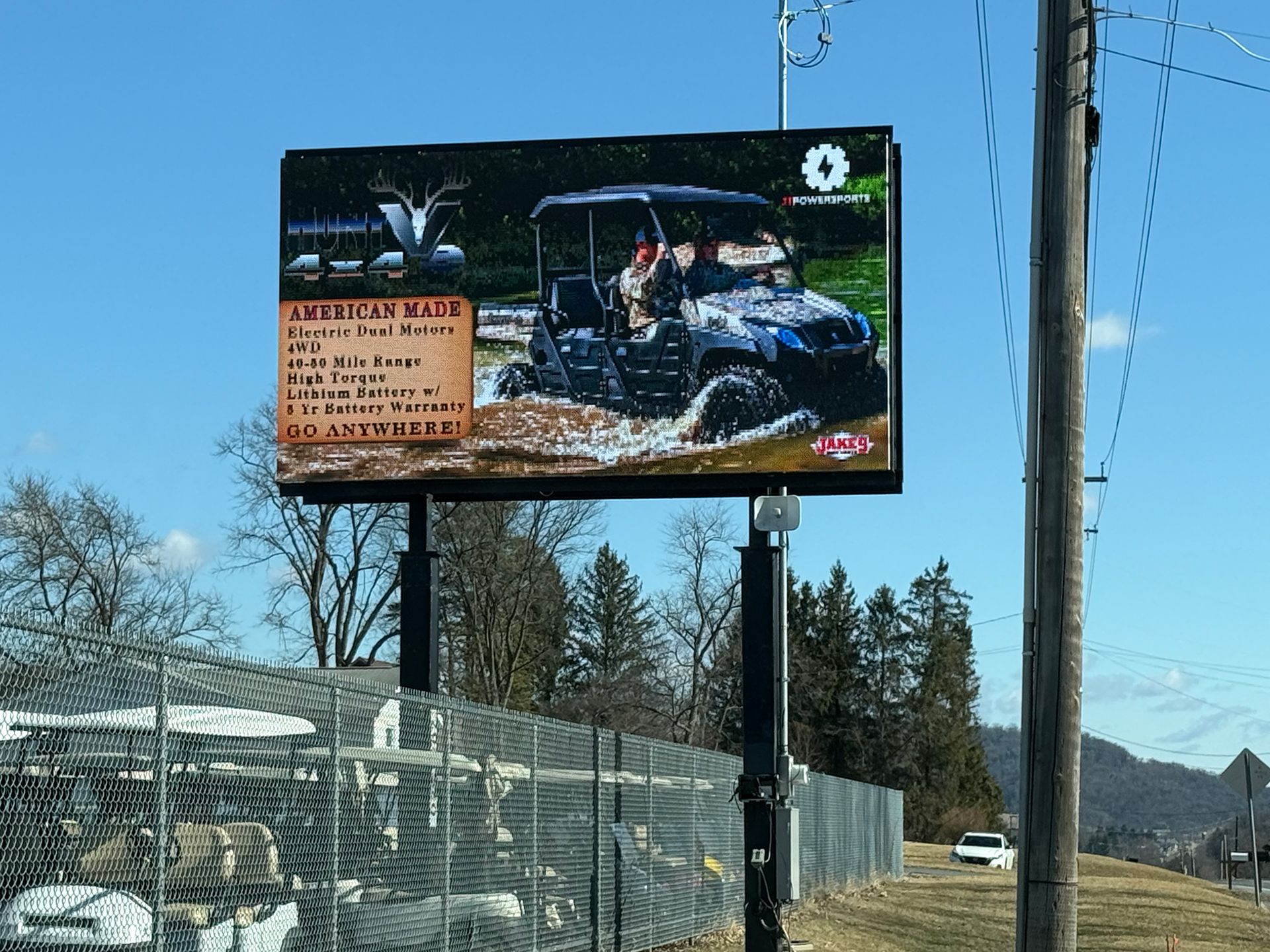 LED sign for HuntVe 4x4 ATV