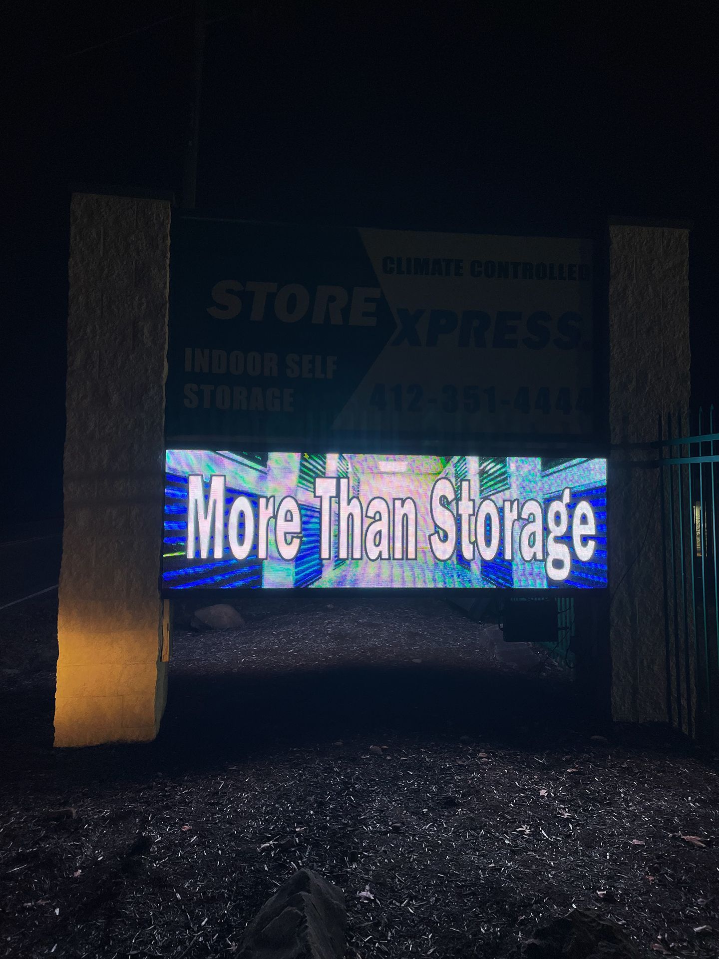 LED sign for storage business