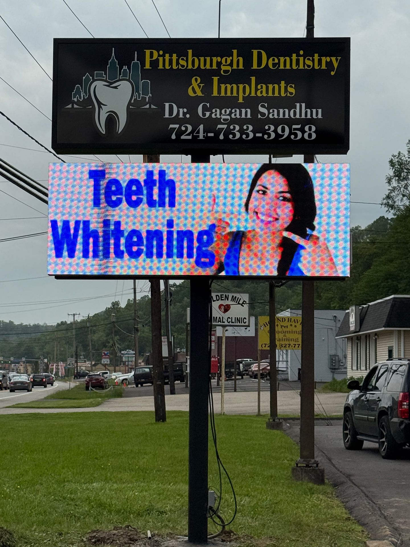 LED sign for teeth whitening