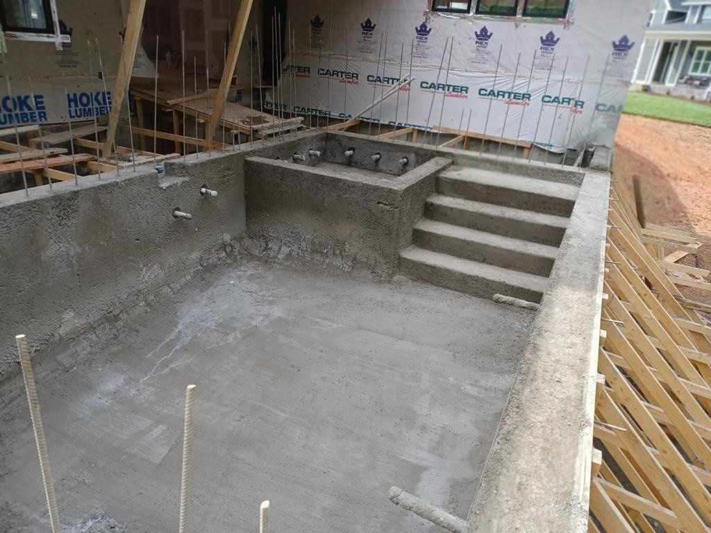 concrete pool installation