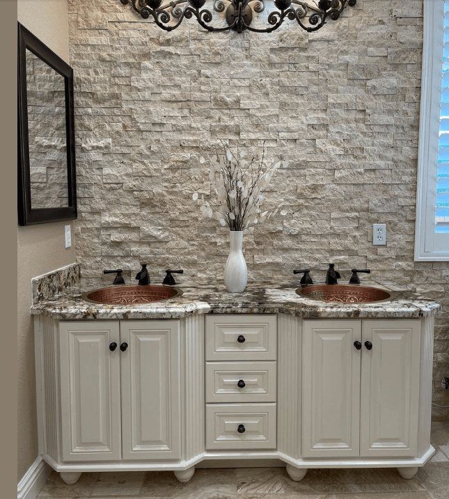 Beautiful custom bathroom cabinet