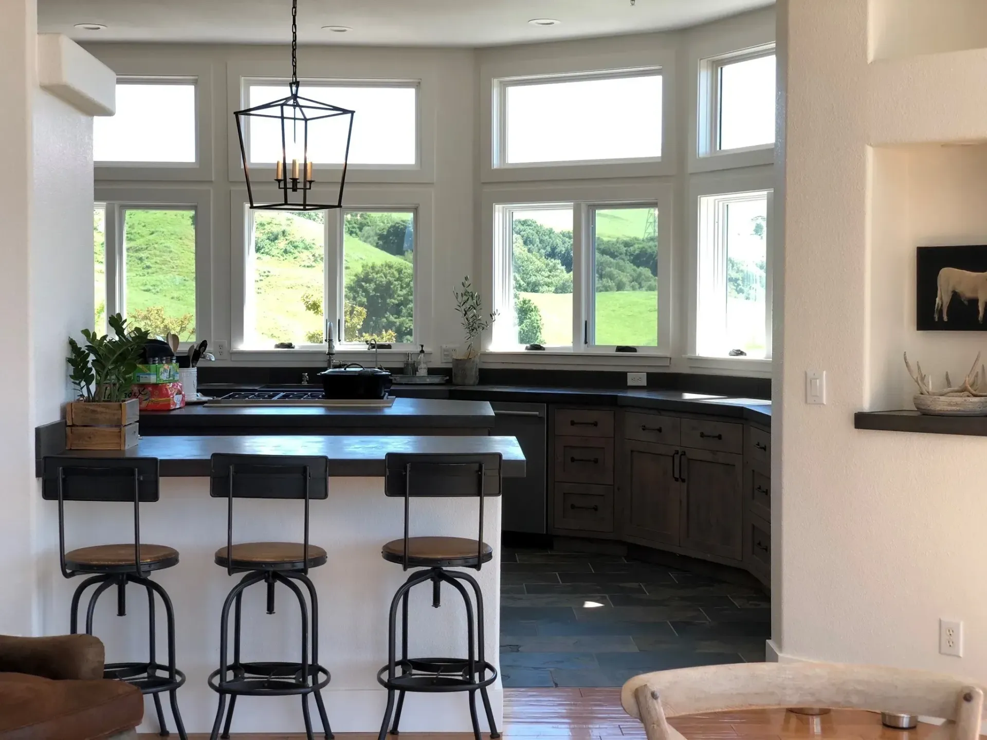 Kitchen countertop and cabinets