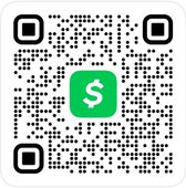 A qr code with a dollar sign on it.